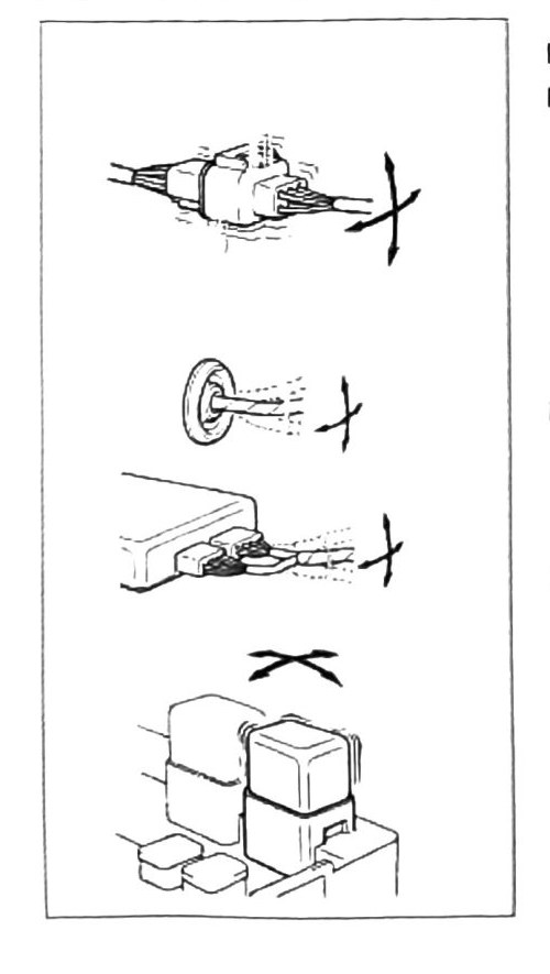 Figure: Relay and connector seating diagram