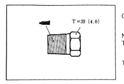 Figure: Cylinder block coolant plug torque and sealant callout