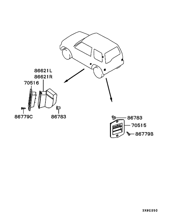 Ventilation & duct parts diagram 7939264