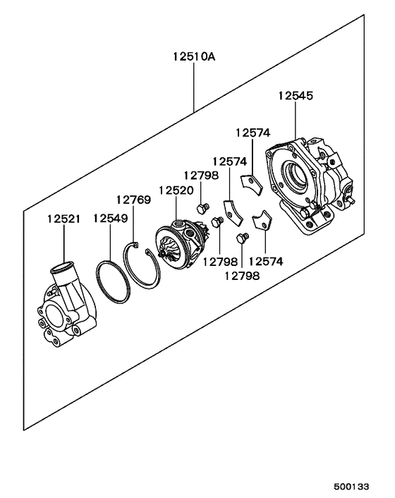 Turbocharger & supercharger parts diagram 7939077