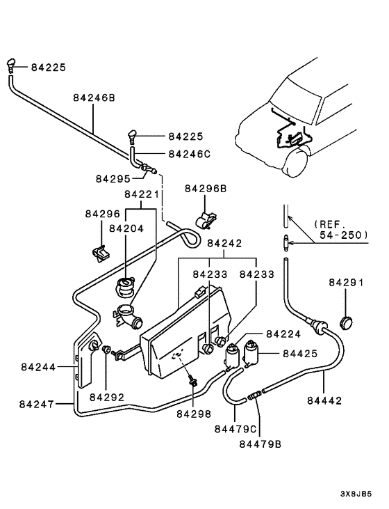 Windshield wiper & washer parts diagram 7939238