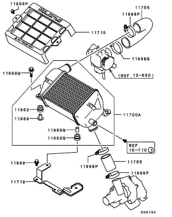 Turbocharger & supercharger parts diagram 7939078