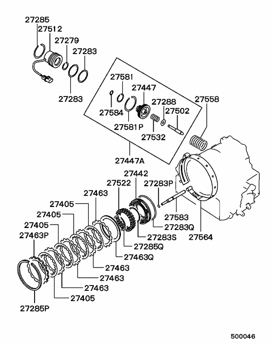 A/t brake parts diagram 7939113