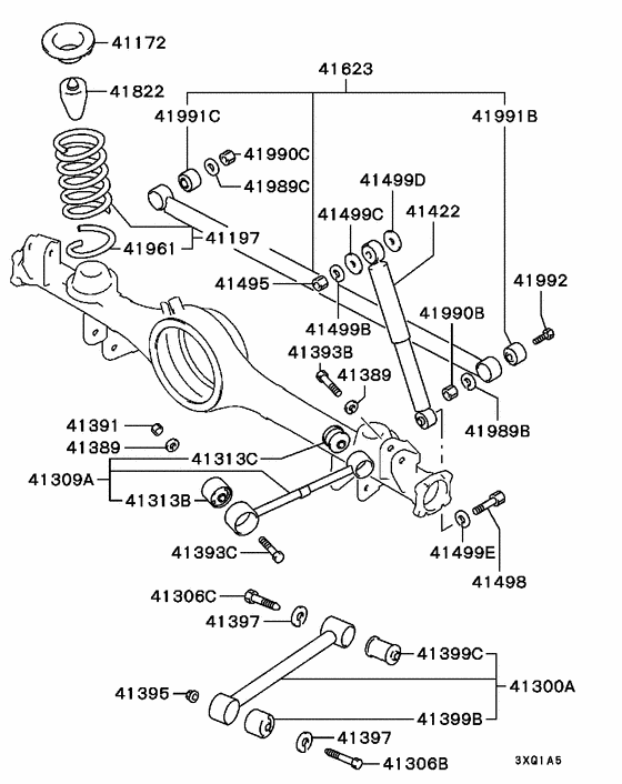 Rear susp parts diagram 7939151