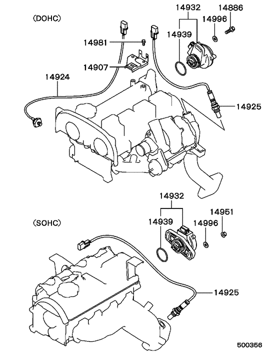 Electrical control parts diagram 7939090