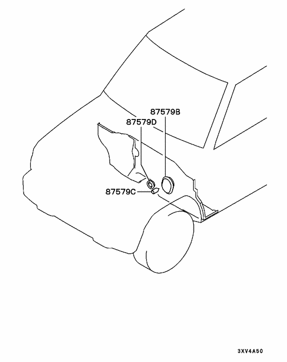 A/c cond, piping(less) parts diagram 7939272