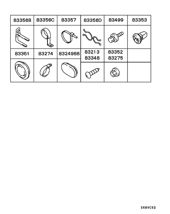 Wiring & attaching parts parts diagram 7939258
