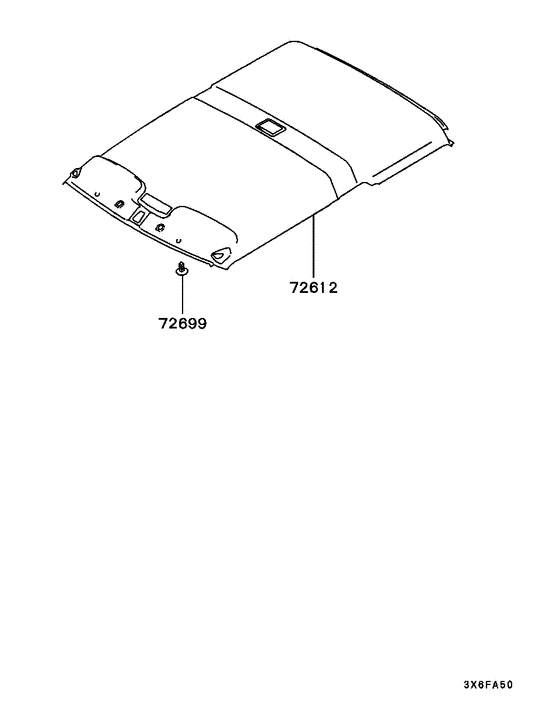 Headlining parts diagram 7939222