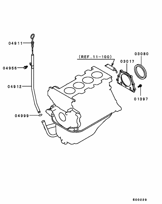Cylinder block parts diagram 7939045