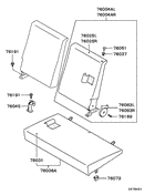 Rear Seat parts diagram 7939230