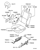Front Seat parts diagram 7939227