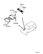 Front Garnish & Moulding parts diagram 7939209