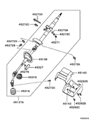 Steering Column & Cover parts diagram 7939172