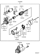 Starter parts diagram 7939085