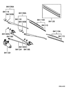 Windshield Wiper & Washer parts diagram 7939237