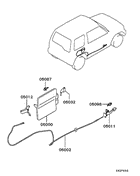 Fuel Filler Lid & Lock parts diagram 7939194