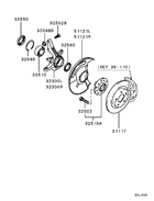 Front Axle Hub & Drum parts diagram 7939137