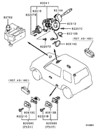 Switch & Cigar Lighter parts diagram 7939244