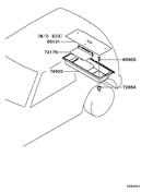 Baggage Room Trim parts diagram 7939224
