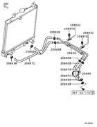 A/T Oil Cooler & Tube parts diagram 7939120