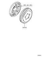 Rear Axle Hub & Drum parts diagram 7939143