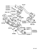 Front Susp Arm & Member parts diagram 7939148