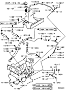 Water Pipe & Thermostat parts diagram 7939070