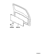 Back Door Trim & Pull Handle parts diagram 7939208