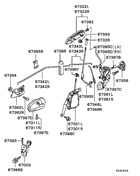 Front Door Locking parts diagram 7939204