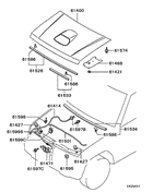 Hood & Lock parts diagram 7939187