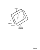 Qtr Window Glass & Moulding parts diagram 7939195