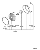 Headlamp parts diagram 7939233