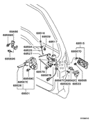Back Door Locking parts diagram 7939207