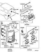 Rear Exterior Lamp parts diagram 7939235