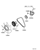 Water Pump parts diagram 7939066