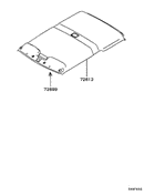 Headlining parts diagram 7939222