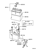 Battery Cable & Bracket parts diagram 7939254