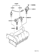 Spark Plug,Cable & Coil parts diagram 7939088