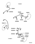 Anti-Skid Brake Sensor parts diagram 7939167