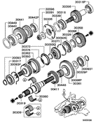 Transfer Gear parts diagram 7939124