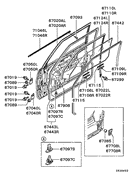 Front Door Panel & Glass parts diagram 7939202