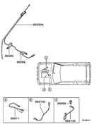 Antenna & Condenser parts diagram 7939250